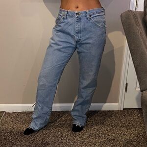 Wrangler Light Blue Straight Leg Women's Jeans